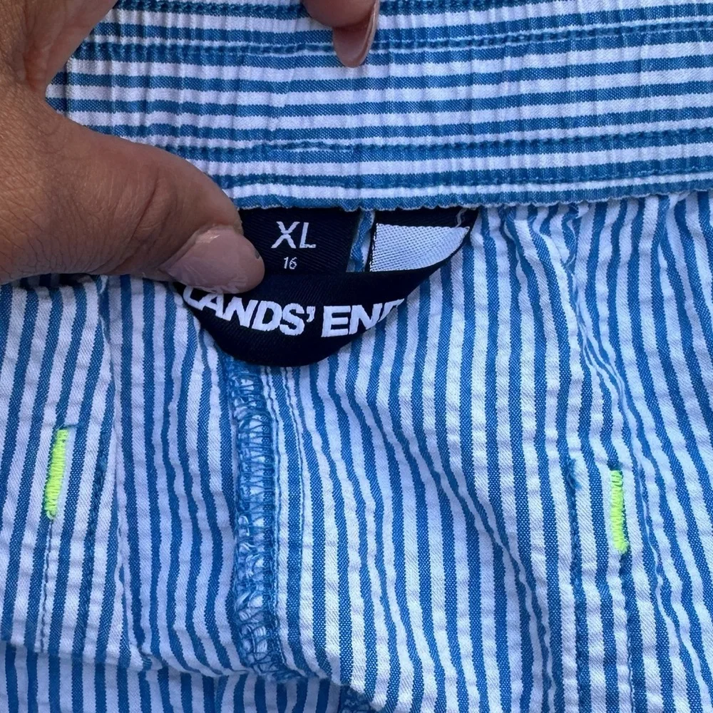 Land’s Brilliant‎ Cobalt Stripe shorts XL